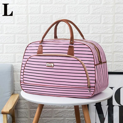 Naiste reisikott Moodne nahast prindiga pagasi kott veekindel, suure mahutavusega naiste vabaaja nädalavahetuse kott reisikäekott