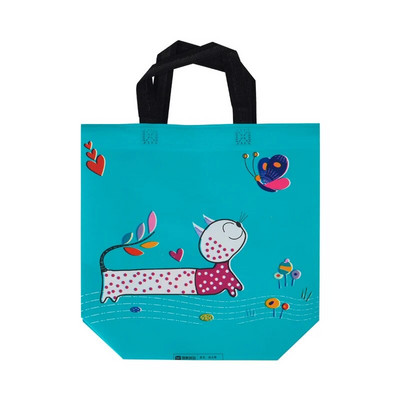 Eko torba za višekratnu upotrebu, višenamjenska netkana torba za kupovinu, kreativna, prijenosna, sklopiva torba za kupovinu s printom, torbica za pohranu odjeće