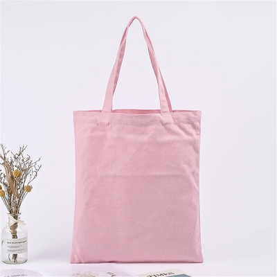 Modes vienkrāsu soma smilškrāsas un melnas iepirkšanās oriģinālās unisex ceļojumu audekla somas Ekoloģiski salokāmas pircēju somas Liela kaste