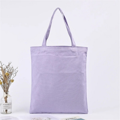 Modes vienkrāsu soma smilškrāsas un melnas iepirkšanās oriģinālās unisex ceļojumu audekla somas Ekoloģiski salokāmas pircēju somas Liela kaste