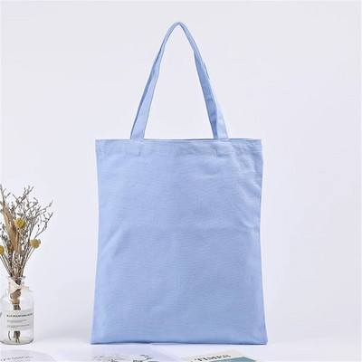 Modes vienkrāsu soma smilškrāsas un melnas iepirkšanās oriģinālās unisex ceļojumu audekla somas Ekoloģiski salokāmas pircēju somas Liela kaste