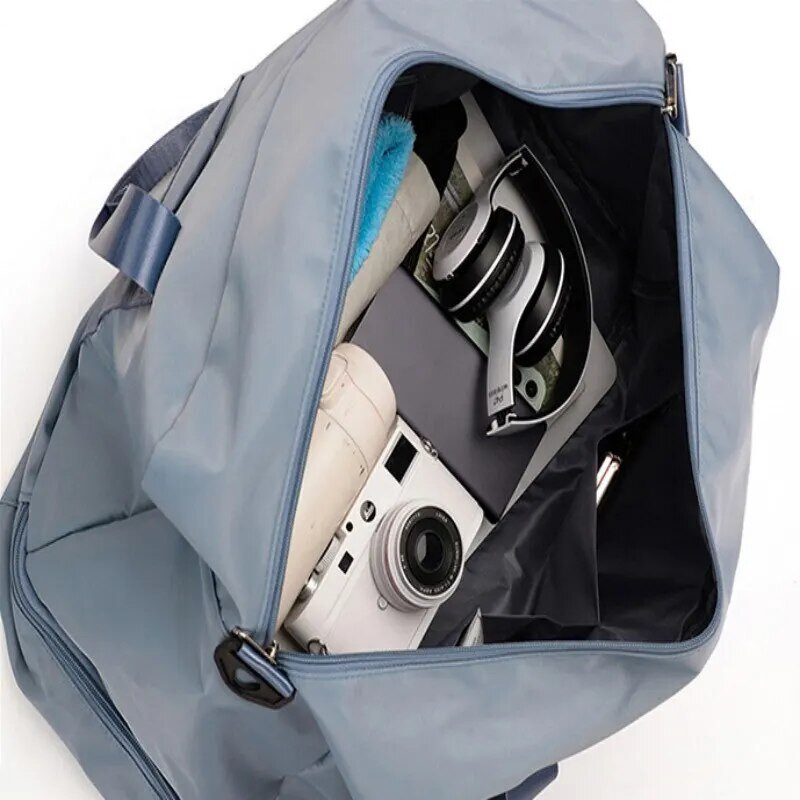 Ceļojumu ūdensnecaurlaidīga sporta zāles soma Weekender, ko nēsāt līdzi pa nakti sievietēm ar ratiņu piedurknes mitru kabatu