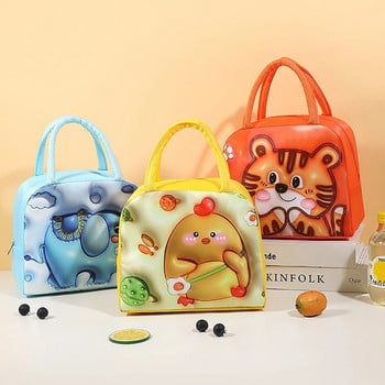 3D Cartoon Lunch Bag μονωμένη θερμική τροφή Φορητό κουτί γεύματος Λειτουργικές τσάντες πικ-νικ για γυναίκες για παιδιά