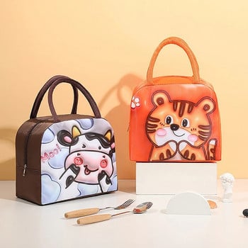 3D Cartoon Lunch Bag μονωμένη θερμική τροφή Φορητό κουτί γεύματος Λειτουργικές τσάντες πικ-νικ για γυναίκες για παιδιά