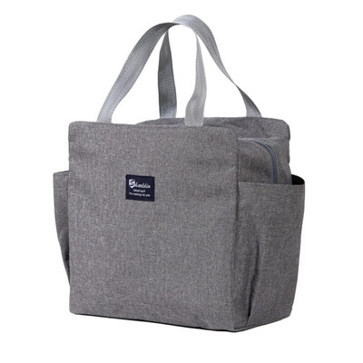 Lielas ietilpības aukstuma soma Ūdensizturīgs Oksfordas pārnēsājams rāvējslēdzēju karsto pusdienu somas vīriešiem un sievietēm pusdienu kastes piknika pārtikas somas 2023