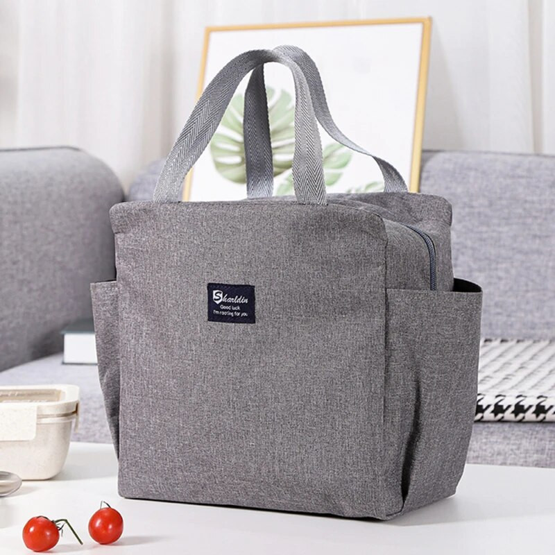 Lielas ietilpības aukstuma soma Ūdensizturīgs Oksfordas pārnēsājams rāvējslēdzēju karsto pusdienu somas vīriešiem un sievietēm pusdienu kastes piknika pārtikas somas 2023