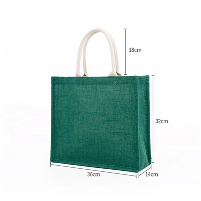 Korduvkasutatavad toidukotid Naistele Tüdrukutele Suure mahutavusega reisikäekott kotike džuudist käepidemetega ostukott hulgimüük