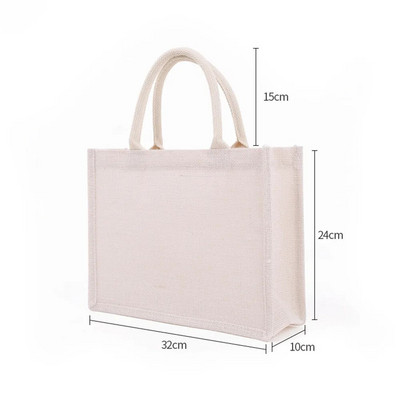 Korduvkasutatavad toidukotid Naistele Tüdrukutele Suure mahutavusega reisikäekott kotike džuudist käepidemetega ostukott hulgimüük