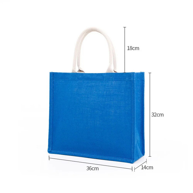 Korduvkasutatavad toidukotid Naistele Tüdrukutele Suure mahutavusega reisikäekott kotike džuudist käepidemetega ostukott hulgimüük