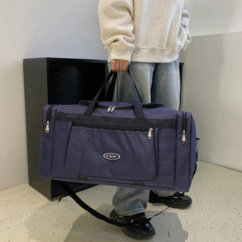 Τσάντα χειραποσκευής Oxford Μεγάλη χωρητικότητα Trip Work Storage Bag Αδιάβροχη φορητή Unisex φερμουάρ για εξωτερικούς χώρους Business Duffle Bag