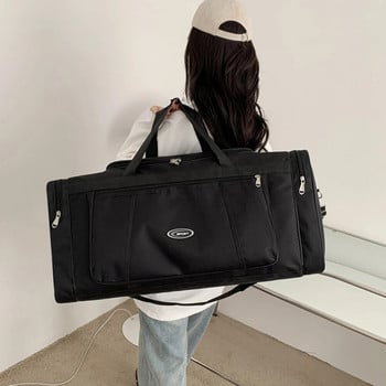 Τσάντα χειραποσκευής Oxford Μεγάλη χωρητικότητα Trip Work Storage Bag Αδιάβροχη φορητή Unisex φερμουάρ για εξωτερικούς χώρους Business Duffle Bag