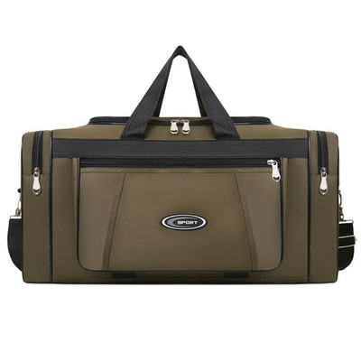 Τσάντα χειραποσκευής Oxford Μεγάλη χωρητικότητα Trip Work Storage Bag Αδιάβροχη φορητή Unisex φερμουάρ για εξωτερικούς χώρους Business Duffle Bag