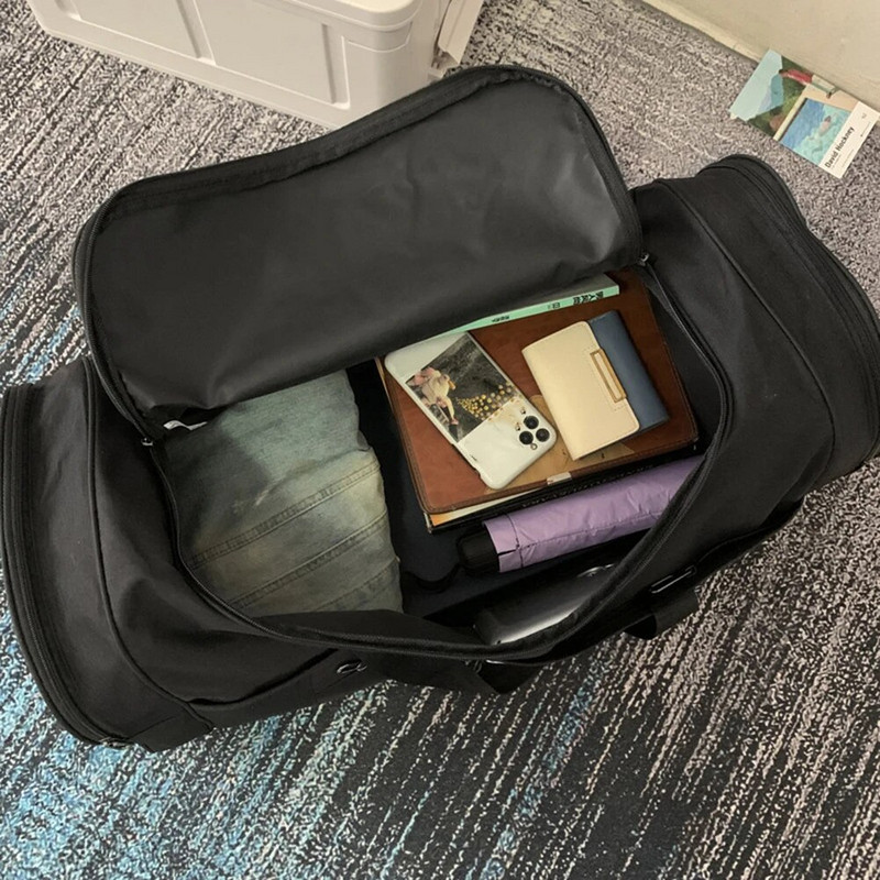 Τσάντα χειραποσκευής Oxford Μεγάλη χωρητικότητα Trip Work Storage Bag Αδιάβροχη φορητή Unisex φερμουάρ για εξωτερικούς χώρους Business Duffle Bag