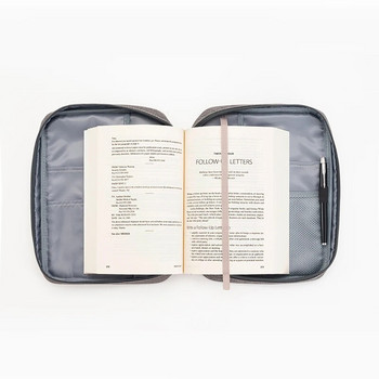 Κάλυμμα Βίβλου, Θήκη μεταφοράς Βιβλίου Τσάντα Εκκλησίας Βίβλος Προστατευτικό με χερούλι και τσέπη με φερμουάρ, Δώρο για Μητέρα Κυρία Γυναίκες Άντρες