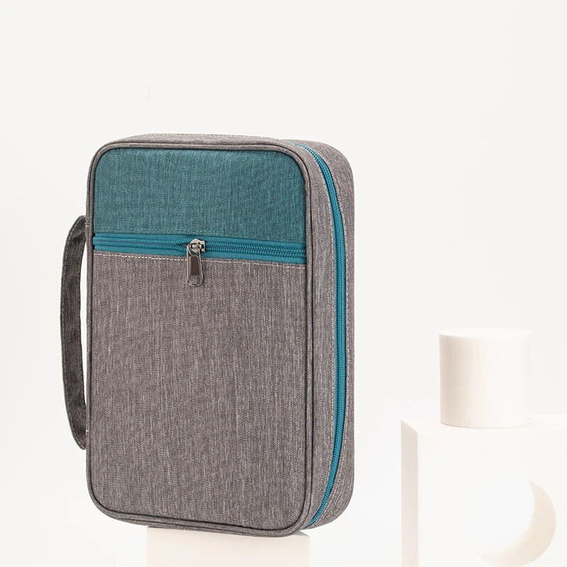 Omot za Bibliju, torbica za knjige Crkvena torba Zaštitna biblija s ručkom i džepom na patentni zatvarač, dar za majku damu ženu muškarce