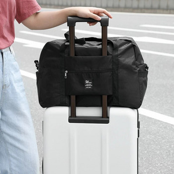 Чанта за ръчен багаж Oxford Дамска пътна чанта с голям капацитет Уикенд Екскурзионна чанта за съхранение Подхождащ на рамото Куфар с количка