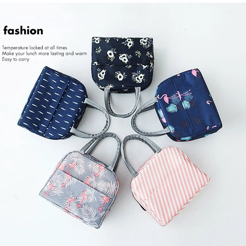 Σακούλες γεύματος με μόνωση καλλωπισμού Cartoon Θερμική θερμότητα μεσημεριανό Tote για πικνίκ Τσάντα συντήρησης φαγητού Cooler Ice Pack Κουτί μεσημεριανού τσάντα αποθήκευσης