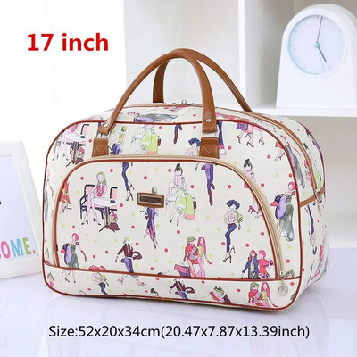 Lielas ietilpības ceļojumu soma sievietei nedēļas nogale nakšņošana īsa ekskursija Apģērbs Kosmētiskā duffle Organizer Bagāžas maisiņu piederumi