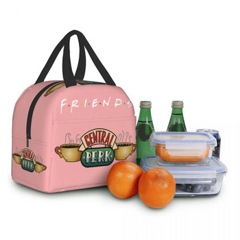 Κλασική τηλεοπτική εκπομπή Central Perk Friends Lunch Bag Cooler Insolated Lunch Box για γυναίκες Παιδική σχολική εργασία για πικ-νικ Τσάντες αποθήκευσης τροφίμων