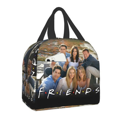 Klasisks TV šovs Central Perk Friends pusdienu soma dzesētājs, izolēta pusdienu kaste sievietēm, bērniem, skola, darbs, pikniks, pārtikas uzglabāšanas somas