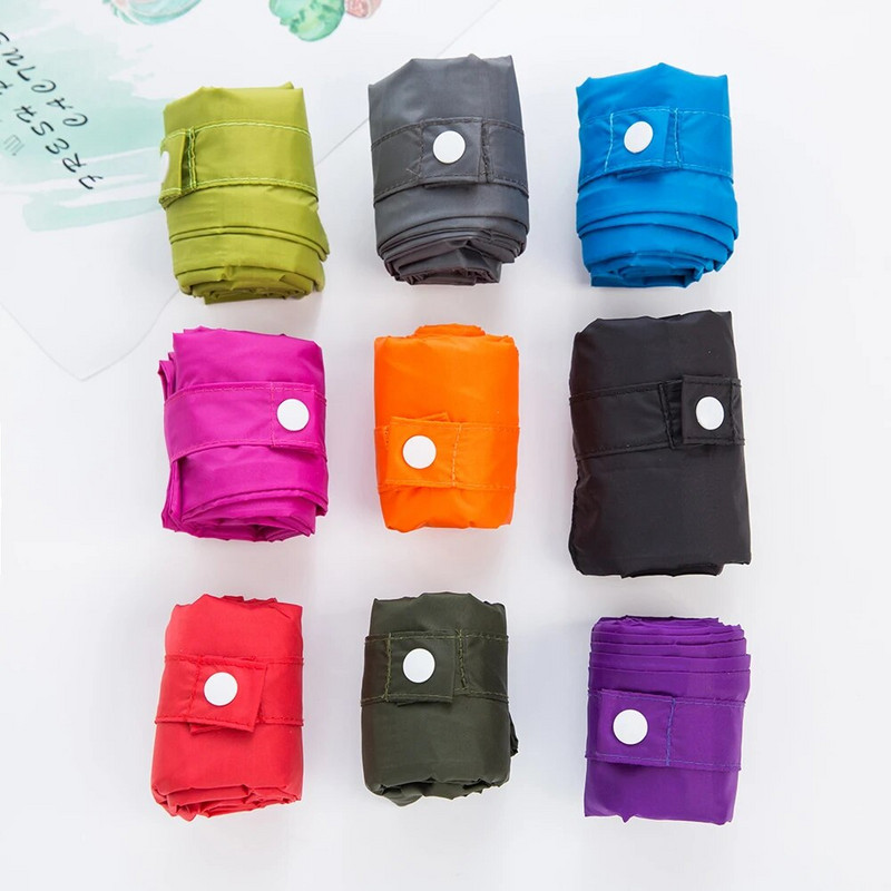 Χοντρή διπλή στρώση φορητή πτυσσόμενη τσάντα αγορών μεγάλη νάιλον τσάντα χοντρή τσάντα πτυσσόμενη αδιάβροχη αδιάβροχη τσάντα ώμου