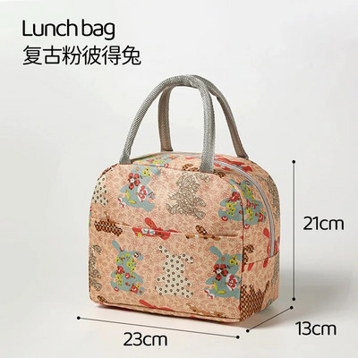 Soojustatud söögikott naistele lastele jahutuskott termokott Kaasaskantav lõunakarp jääpakk toidupiknikukotid lõunakotid tööks