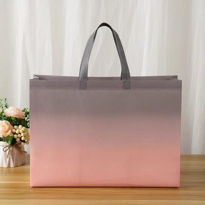 Geantă de cumpărături pliabilă Geantă ecologică Geantă de luat la pachet Geantă de depozitare din material nețesut, impermeabilă, imprimare cu fluturi, pungă de cumpărături.