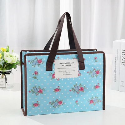 Atkārtoti lietojams Eco Women salokāms iepirkumu maisiņš Liels unisex auduma neaustais pārtikas maisiņš