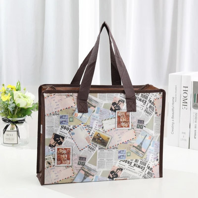 Atkārtoti lietojams Eco Women salokāms iepirkumu maisiņš Liels unisex auduma neaustais pārtikas maisiņš