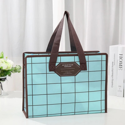 Atkārtoti lietojams Eco Women salokāms iepirkumu maisiņš Liels unisex auduma neaustais pārtikas maisiņš