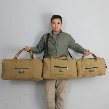 Унисекс мека платнена ръчна чанта Пътна чанта Голяма вместимост Дъфъл чанта Костюм за куфар за количка Плат за съхранение на инструменти Багажна чанта XA583F
