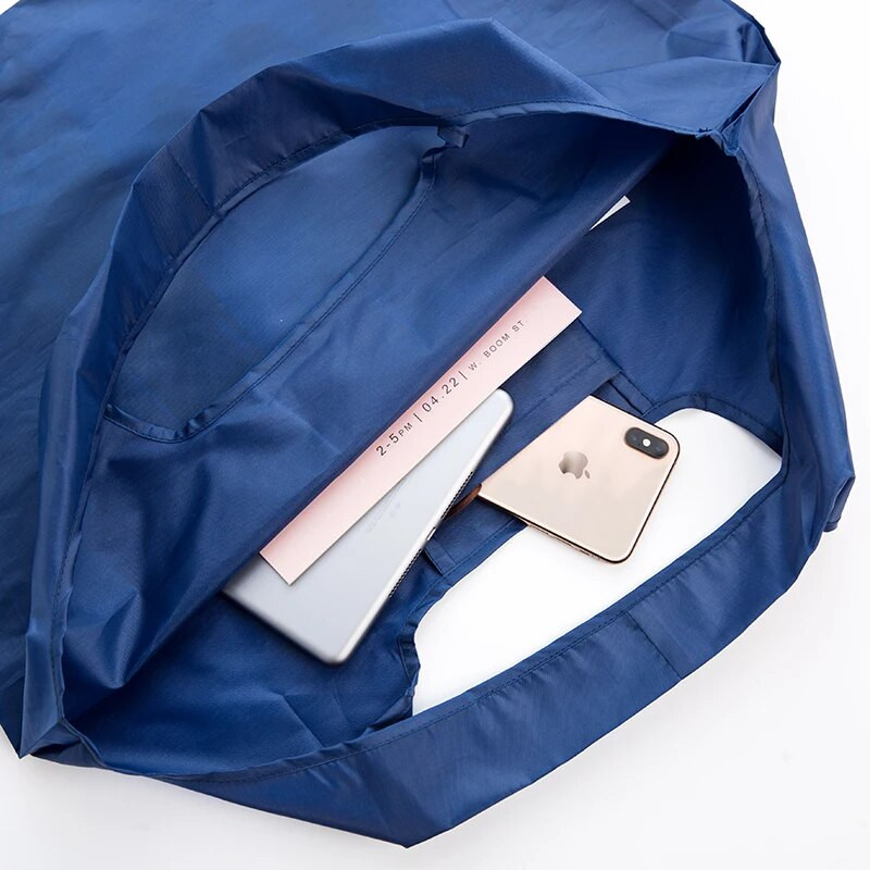 Pure Color Eco Tote Ostukott Print Naiste Kokkupandav Taaskasutus Toidukaupade hoiukott Moodne Naiste Supermarketi ostukott