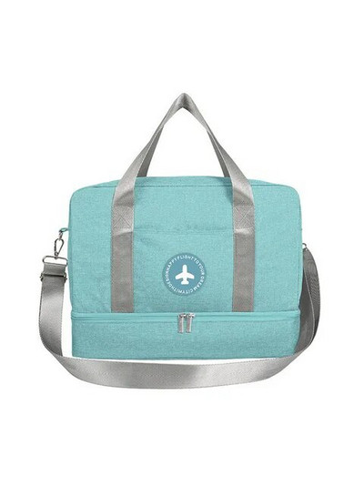 Jauna ūdensizturīga pārnēsājama sausā slapja atdalīšana peldēšanai pludmalē, liela ietilpība apģērbu uzglabāšanai sporta fitnesa soma