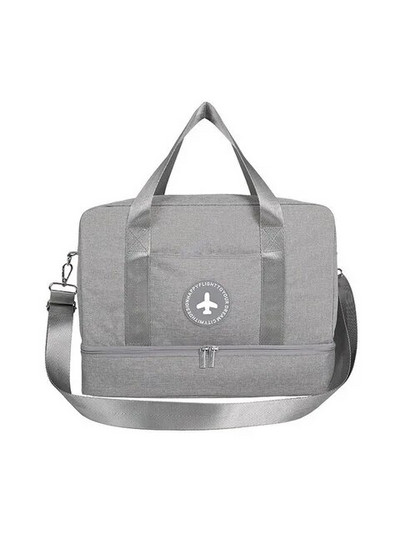 Jauna ūdensizturīga pārnēsājama sausā slapja atdalīšana peldēšanai pludmalē, liela ietilpība apģērbu uzglabāšanai sporta fitnesa soma