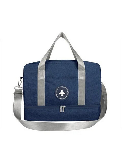 Jauna ūdensizturīga pārnēsājama sausā slapja atdalīšana peldēšanai pludmalē, liela ietilpība apģērbu uzglabāšanai sporta fitnesa soma