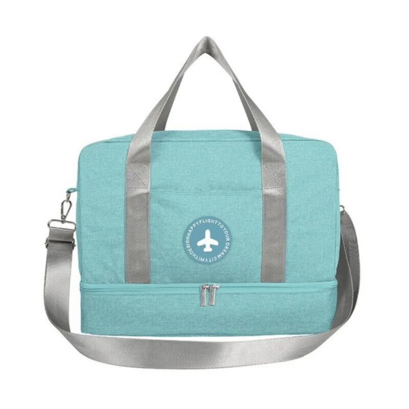 Jauna ūdensizturīga pārnēsājama sausā slapja atdalīšana peldēšanai pludmalē, liela ietilpība apģērbu uzglabāšanai sporta fitnesa soma