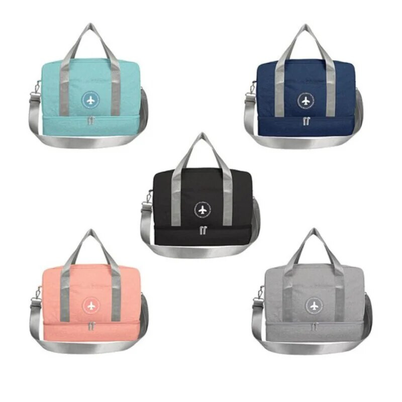 Jauna ūdensizturīga pārnēsājama sausā slapja atdalīšana peldēšanai pludmalē, liela ietilpība apģērbu uzglabāšanai sporta fitnesa soma