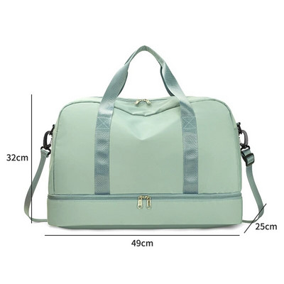 TINYAT lielas ceļojumu somas sievietēm Rokassoma Neilona Bagāžas somas Crossbody Bag Vīriešu ceļojumu soma Ikdienas sieviešu modes sporta soma