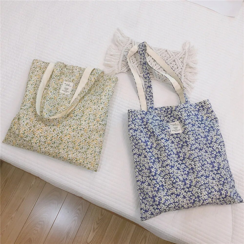 Sieviešu iepirkšanās plecu soma pārtikas precēm Liela ziedu sieviešu atkārtoti lietojama salokāma pircēja grāmatu soma rokassomiņa dāmām meitenēm