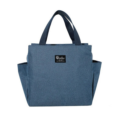 Izolācijas pusdienu maisiņu kaste Pusdienu soma Alumīnija folija Liela ietilpība saldētava Darbam studentu pusdienu komplekts Divas sānu kabatas