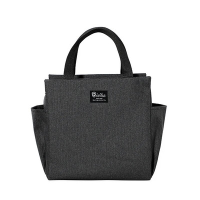 Izolācijas pusdienu maisiņu kaste Pusdienu soma Alumīnija folija Liela ietilpība saldētava Darbam studentu pusdienu komplekts Divas sānu kabatas