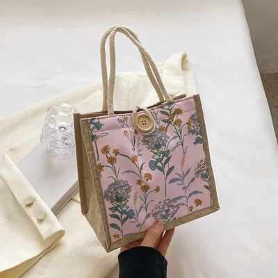 Ins torbe za ručak za žene Houndstooth Mala torba za ručak Torba za pohranu hrane Funkcionalna prijenosna torba za piknik na otvorenom Lonchera