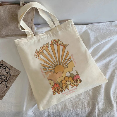 Ιαπωνική τσάντα anime casual μεγάλης χωρητικότητας y2k letter Harajuku γυναικεία τσάντα ώμου Aesthetic Heart εφηβικές σχολικές τσάντες καμβά