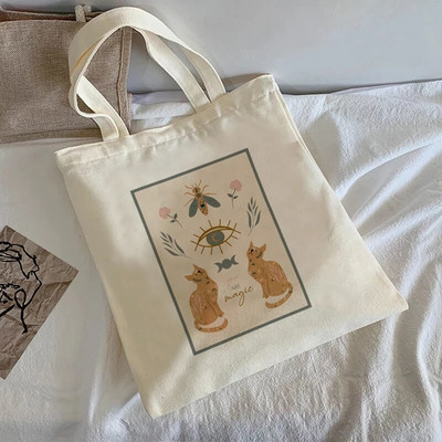 Ιαπωνική τσάντα anime casual μεγάλης χωρητικότητας y2k letter Harajuku γυναικεία τσάντα ώμου Aesthetic Heart εφηβικές σχολικές τσάντες καμβά