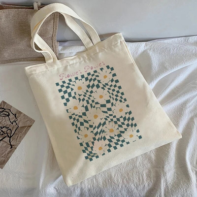 Ιαπωνική τσάντα anime casual μεγάλης χωρητικότητας y2k letter Harajuku γυναικεία τσάντα ώμου Aesthetic Heart εφηβικές σχολικές τσάντες καμβά