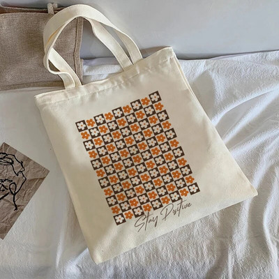 Ιαπωνική τσάντα anime casual μεγάλης χωρητικότητας y2k letter Harajuku γυναικεία τσάντα ώμου Aesthetic Heart εφηβικές σχολικές τσάντες καμβά