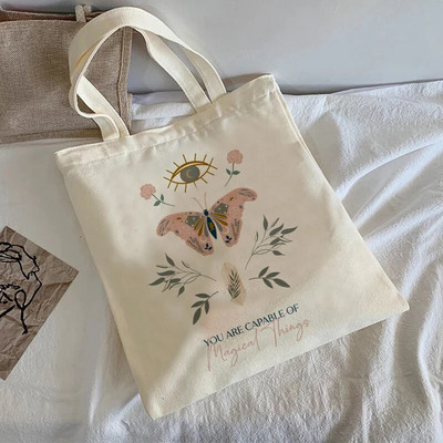 Ιαπωνική τσάντα anime casual μεγάλης χωρητικότητας y2k letter Harajuku γυναικεία τσάντα ώμου Aesthetic Heart εφηβικές σχολικές τσάντες καμβά