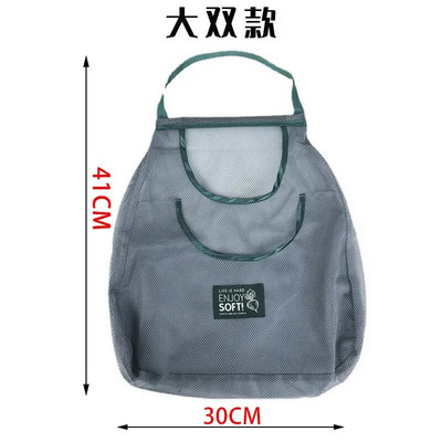 Võrgustik korduvkasutatav suure mahutavusega ostukotid käekotid hingavad tolmukindlad rippuvad köögi hoiukotid puu-köögiviljade korraldaja