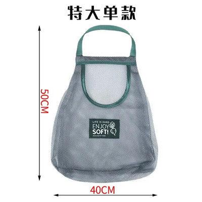 Võrgustik korduvkasutatav suure mahutavusega ostukotid käekotid hingavad tolmukindlad rippuvad köögi hoiukotid puu-köögiviljade korraldaja