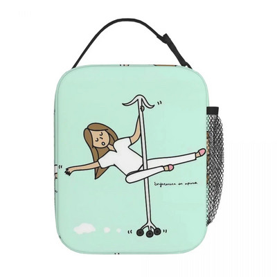 Γελοιογραφία Ladies Nurse Doctor Lunch Boxes Cute Enfermera En Apuros Lunch Bags for Nurse Insolated Container Food
